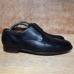 Marc Joseph New York Mens Size 9.5 Shoes Black Leather Casual Handcrafted Oxford